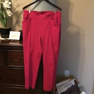 Chico's-Perfect Stretch Vibrant Fuchsia Ankle Pants